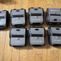 Lot of 7 Datamax-O’Neil RL4e Dual 802/BT Mobile Label Printers