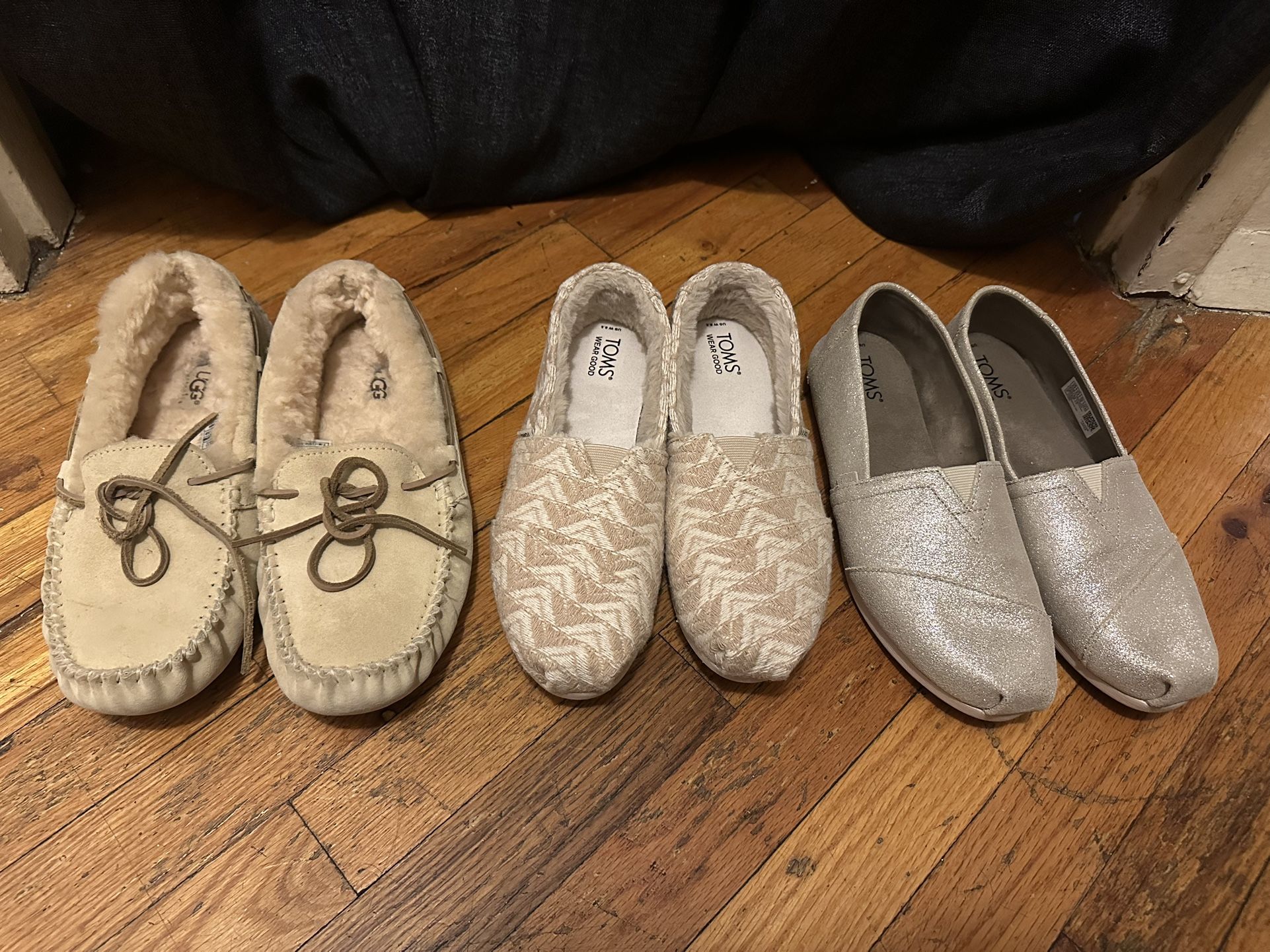 3 Pairs Of Shoes - TOMS AND UGG