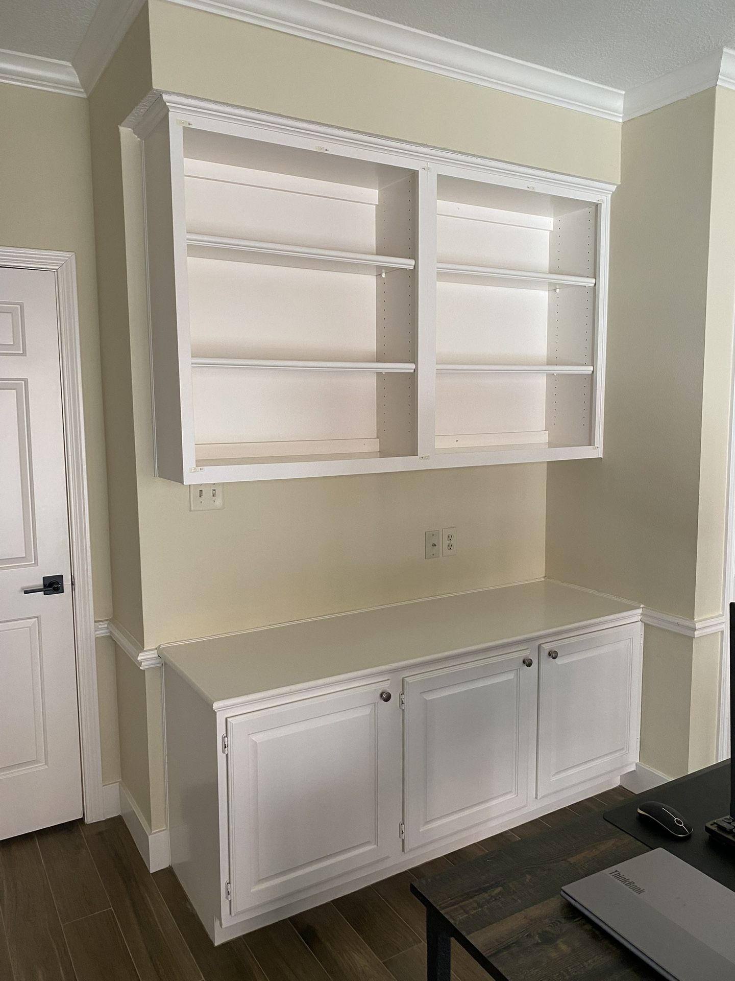 Solid Wood Wall Bookshelves And Storage Cabinets
