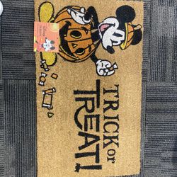 Mickey Halloween Door Mat