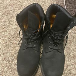 Black Timberland Boots Size 9 