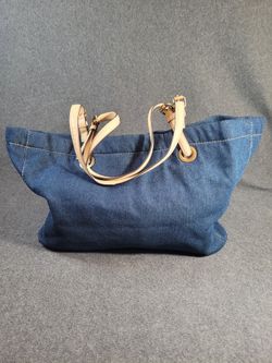 Avon Blue Denim Tote Bag – Large with Adjustable Strap 