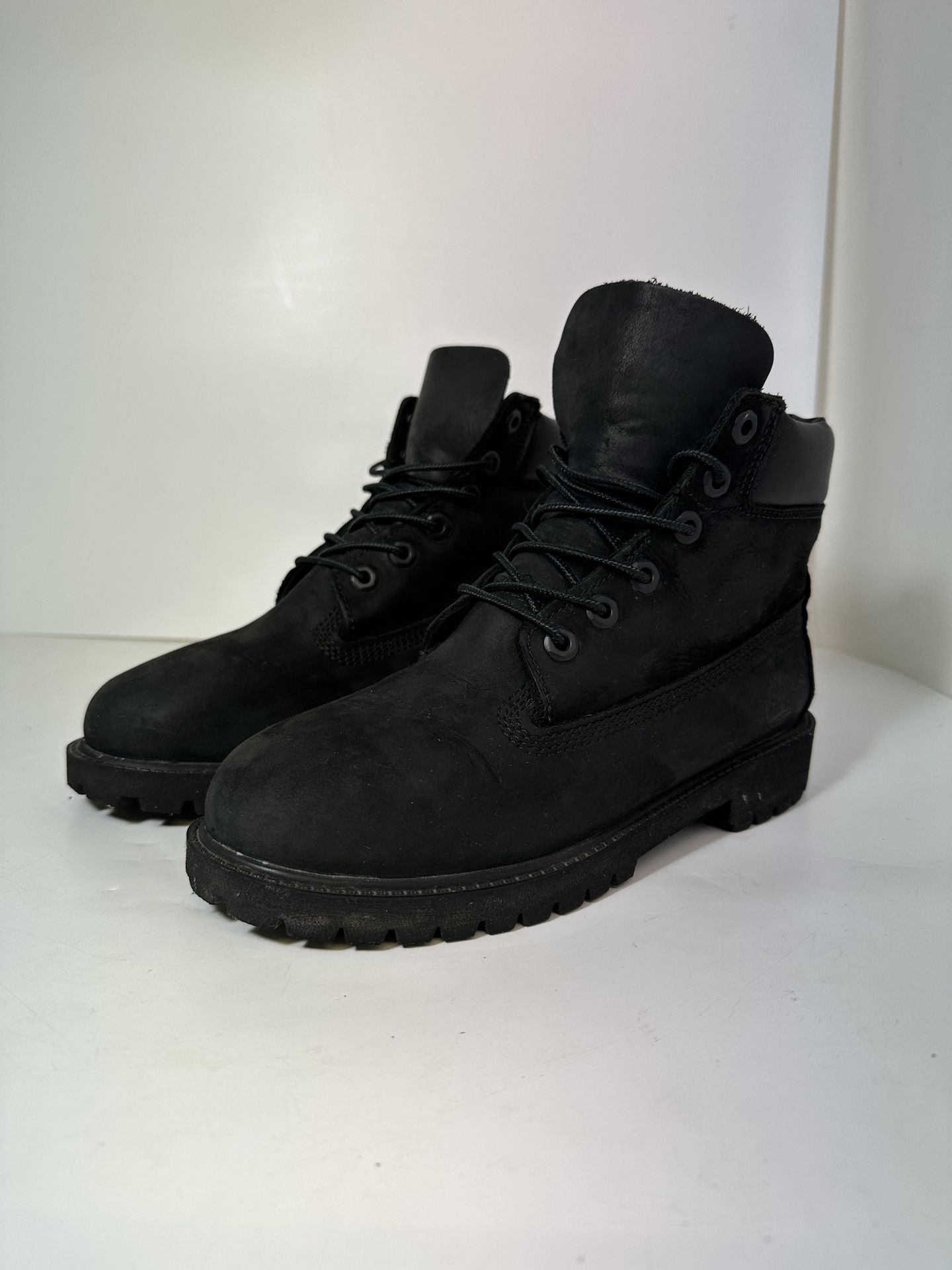 Timberland 6 In. Premium Boot Black, Sz 5M, Preowned