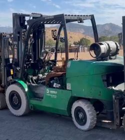 2017 Mitsubishi forklift 11k capacity FG50CN *fire damage*