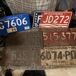 Vintage License Plates 1930’s-50’s-80s