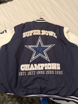 Dallas Cowboys 5-Time Super Bowl Champions Varsity Jacket