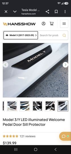 Tesla Model 3 LED Illuminated Door Sill protectors