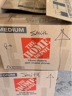 Home Depot moving boxes