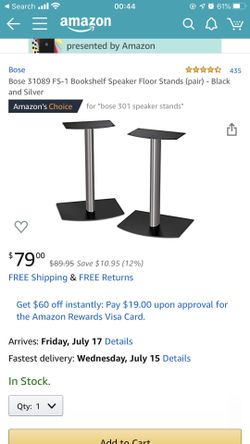 Bose Bookshelf SpeakerFloor Stand