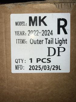 Rear Bumper Taillight Fit for 2022-2025 Ford Maverick RH Replace External Body Red Brake Light with Bulb and Wire