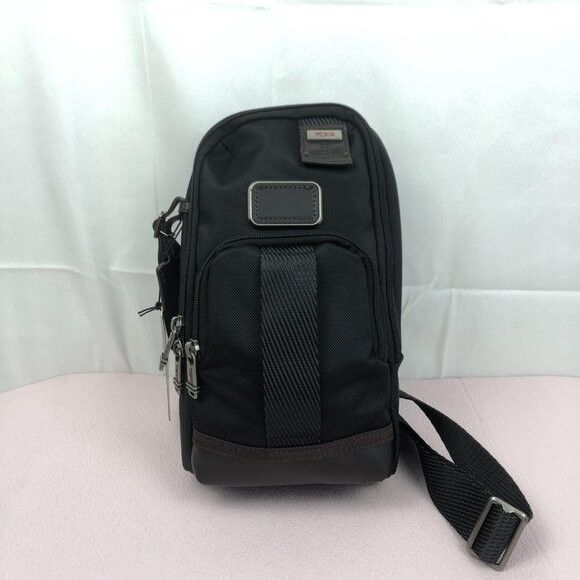 TUMl Black Nylon Crossbody Sling Bag