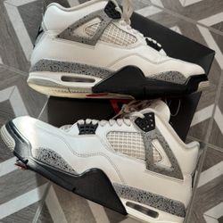 Jordan 4 White Cement 