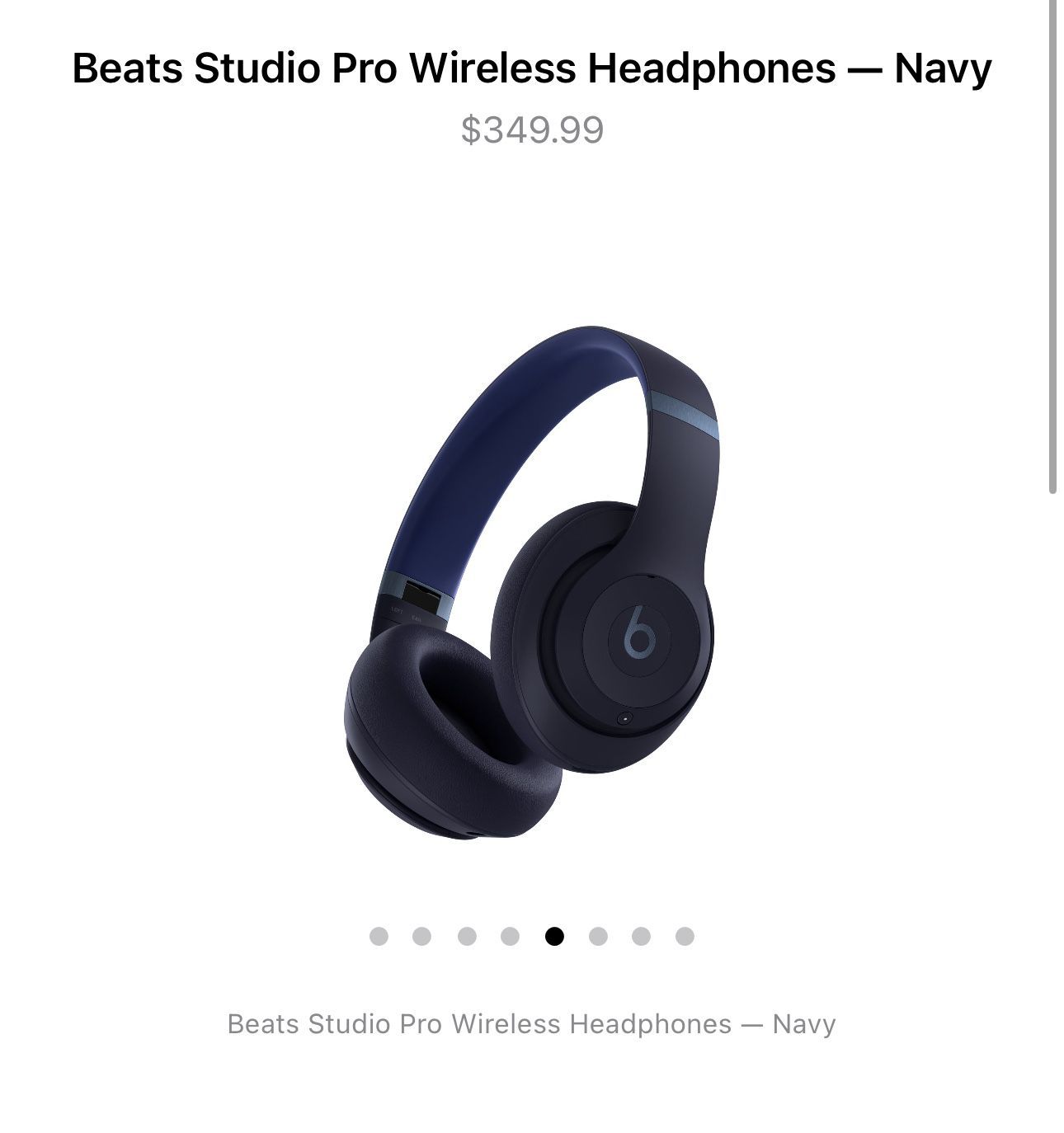 Beats Studio Wireless Pro headphones- Navy