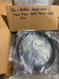 Nokia Single Mode Dual Fiber Optic Patch Cable 5m
