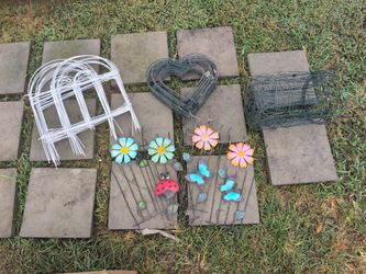 Garden Decorations, Stones And Decorative Fencing