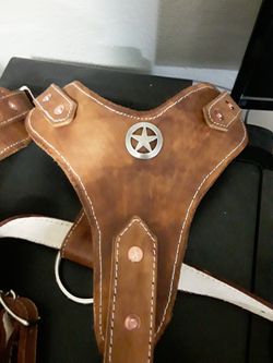 Dog Harness 100%leather S,M,L,XL custom with dog name (pecheras para perros grandes resistentes todas las medidas puro cuero grueso vaqueta)