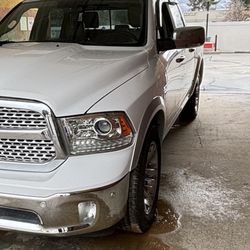 Stock Ram 1500  Laramie Headlights And Laramie Rims 