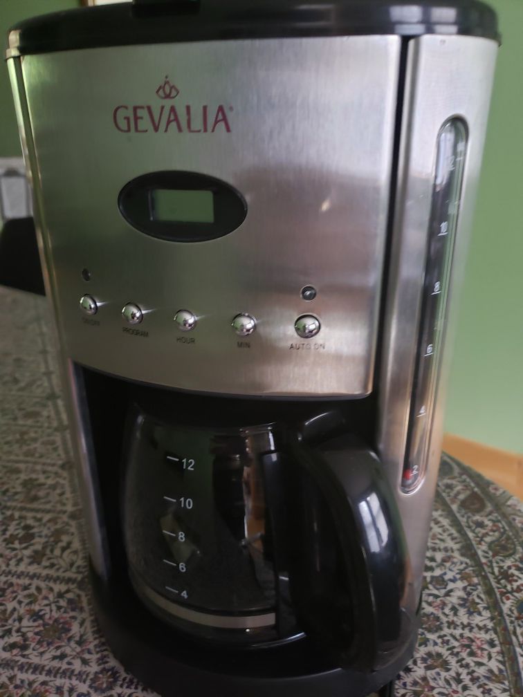 Gevalia Stainless Steel Black 12 Cup CM 500 Coffee Maker for sale