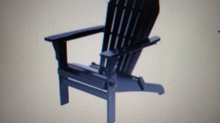 Mainstays St. barrows Folding Wood Adirondack Outdoor Chair, Black