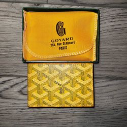 Yellow Goyard Wallet