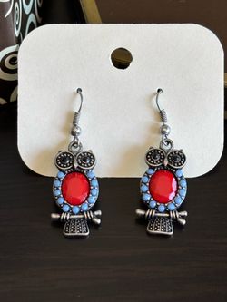 Adorable Owl Drop Earrings