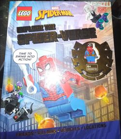 LEGO Spiderman Explore the spiderverse book set with exclusive figure