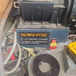 Powertec 4" X 8" Disk/Belt Sander Great Condition 