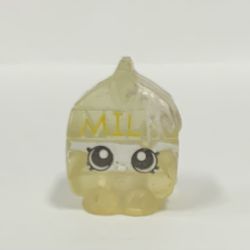 Shopkins Translucent Clear Milk Carton Yellow Necklace Charm Accessory Miniature