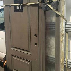 Nearly New Steves and sons door unit with sidelight & "speak easy" 
