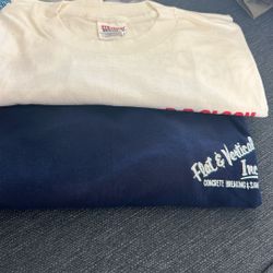 XL Shirts Like New $7 for both-writing on back too