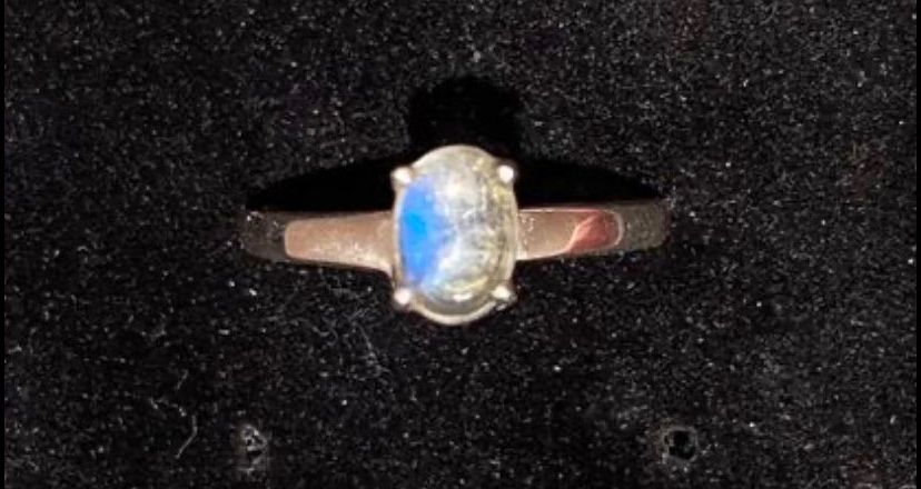Moonstone Ring 925 Size 7