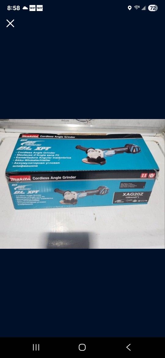 Makita Grinder XAG20Z New Cordless Nuevo