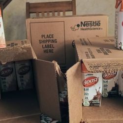 Brand New Three Cases Boost High Protein  Calorie BODYBUILDER WEIGHT GAIN EXERCISE Very High Calorie Creamy Strawberry Chocolate Vanilla. Case of 24 v