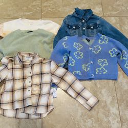 GIRLS JACKET/SWEATERS SIZE 8