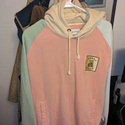 Teddy Fresh color block hoodie 