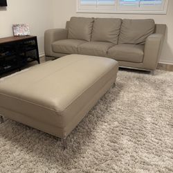 Couch And Matching Ottoman