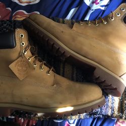 Timberland Premium Waterproof Men Boots Size 12 Wheat