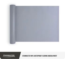 STAINMASTER Waterproof Vinyl Plank Underlayment 75 sq ft Roll NEW 2mm Foam Moisture Barrier
