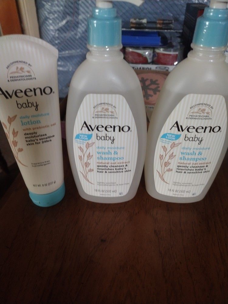 Aveeno Baby Shampoo And Lotion $15