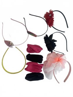 Headbands Embellished Hair Accessories Girls Floral and Fabric Set of 11 Pieces