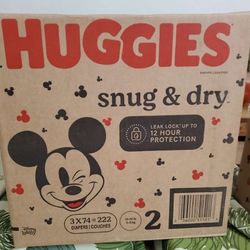 Huggies Snug And Dry Size 2 Diapers 