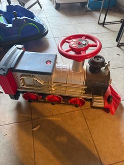 Rideable battery operated kids train
