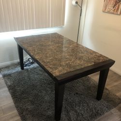 Beautiful Marble Patterned Dining Table - Great Condition 