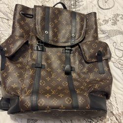 Lv Monogram Macassar Backpack 