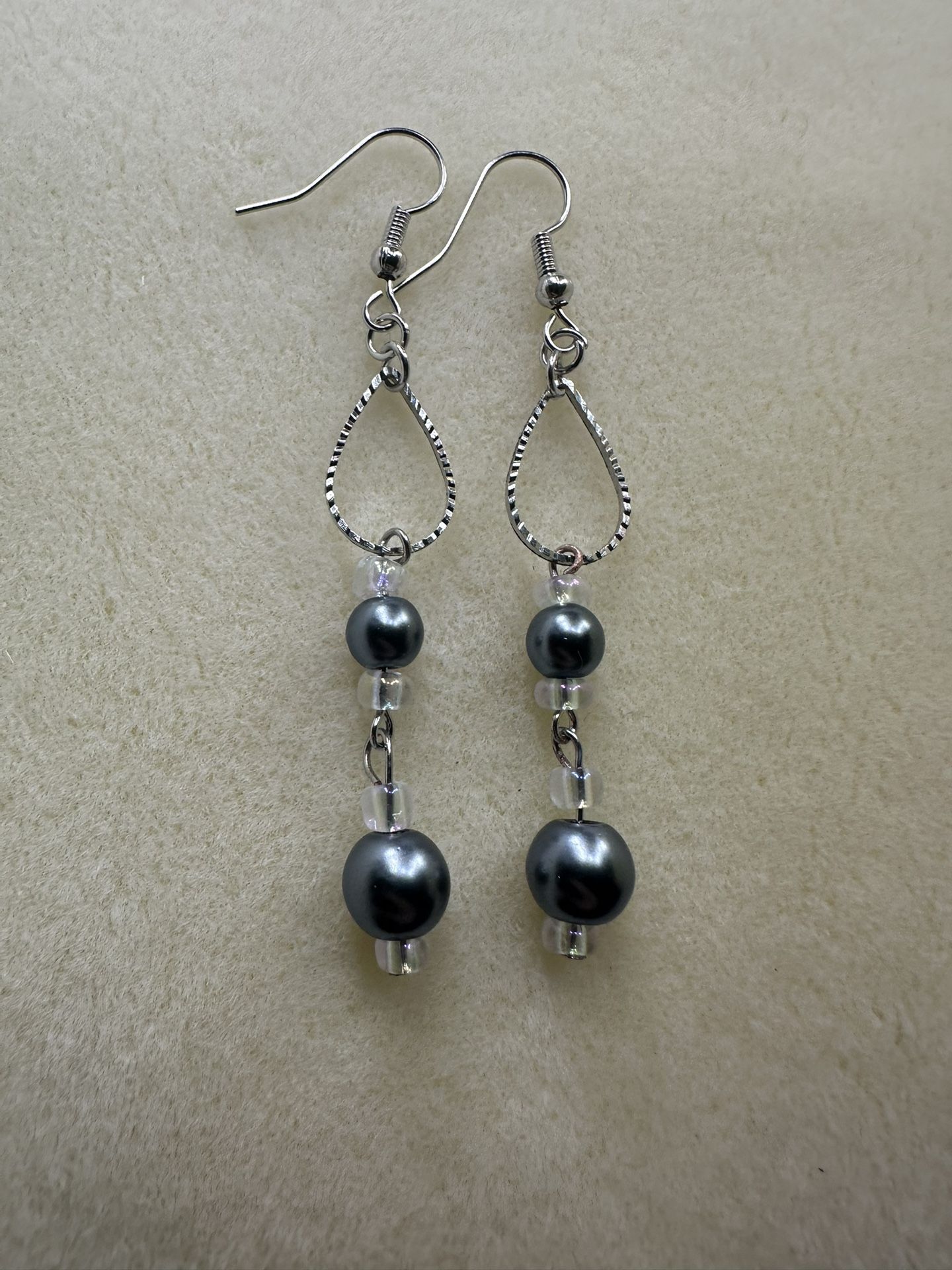 Handmade Elegant Silver Dangle Earrings