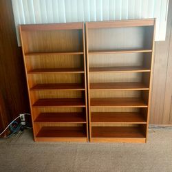 Teak Bookshelves