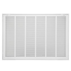 30"W x 20"H [Duct Opening Size] Steel Return Air Filter Grille - Removable Face/Door for 1 inch Filters -HVAC Vent Cover Grill - White [Outer Dimensio