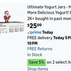 Yogurt jars eight ounces