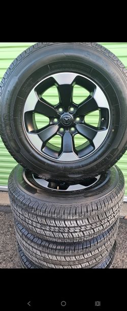 18" ..RAM REBEL RIMS & TIRES/ CHEVY 6 LUG