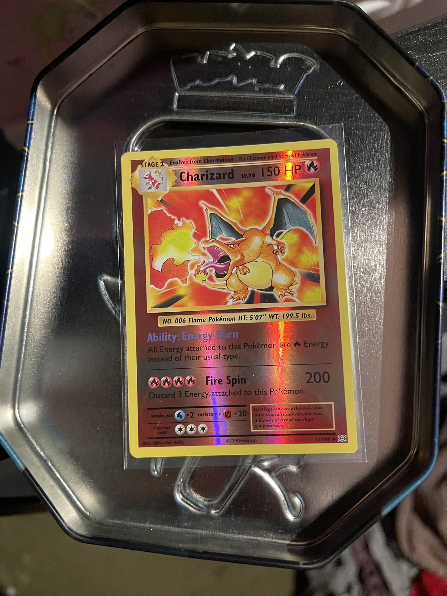 Pokemon Charizard Evolutions Reverse Holo